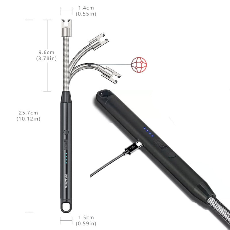 USB Rechargeable Lighter - Safety with no flame Windproof